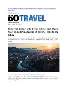 Sarajevo: Perfect City Break Where East Meets West and a Town