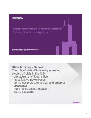 State Attorney Generals Matter