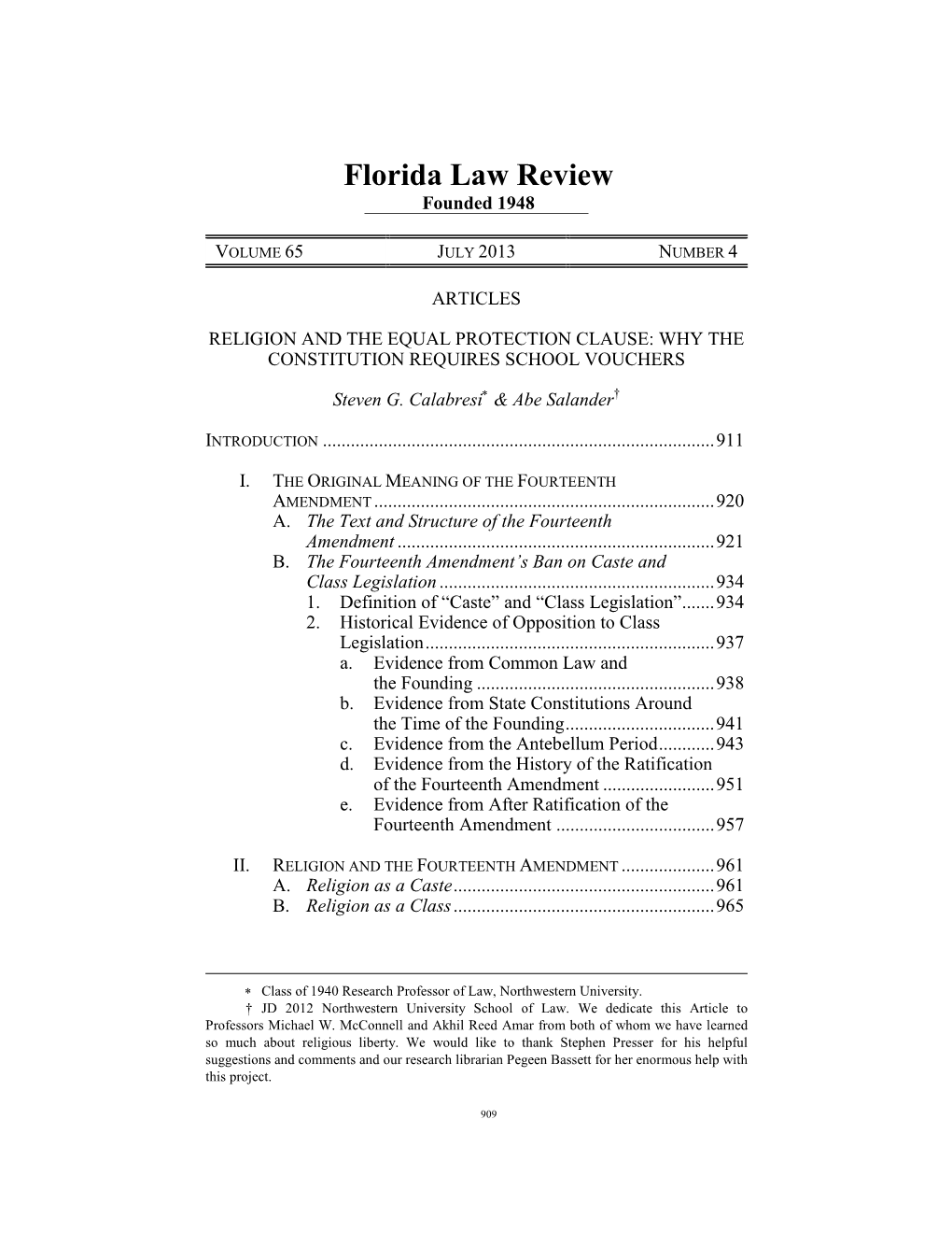 Florida Law Review Founded 1948