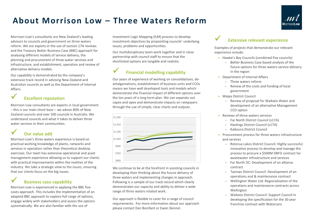About Morrison Low – Three Waters Reform