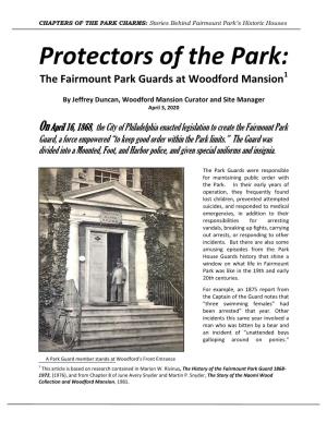 Protectors of the Park: the Fairmount Park Guards at Woodford Mansion1