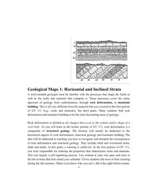 Geological Maps 1: Horizontal and Inclined Strata