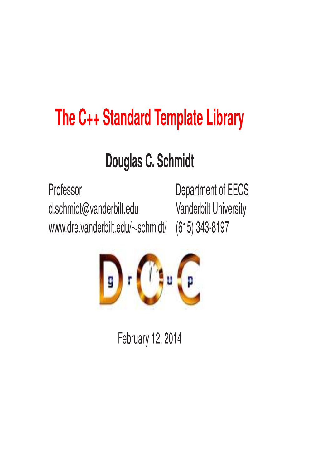 The C++ Standard Template Library