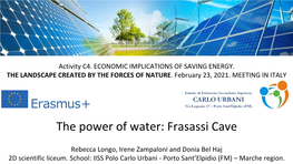 Energy from the Water, the Frasassi Caves