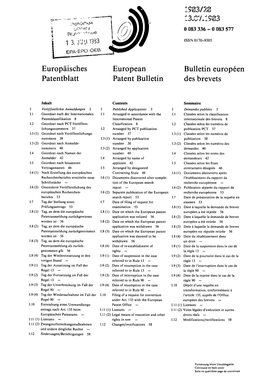 European Patent Bulletin 1983/28