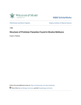 Structure of Protistan Parasites Found in Bivalve Molluscs