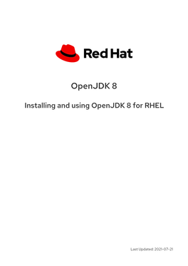 Installing and Using Openjdk 8 for RHEL