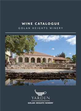 Wine Catalogue Golan Heights Winery