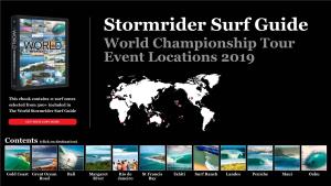 World Championship Tour Event Locations 2019