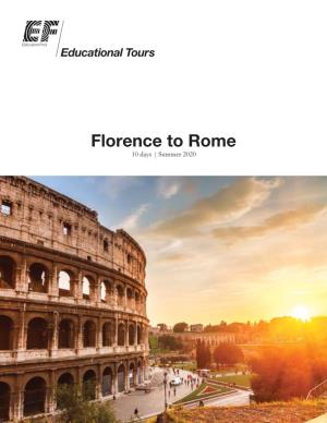 To Download a PDF of the Italy Itinerary