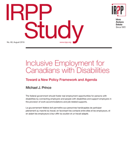 Inclusive Employment for Canadians with Disabilities