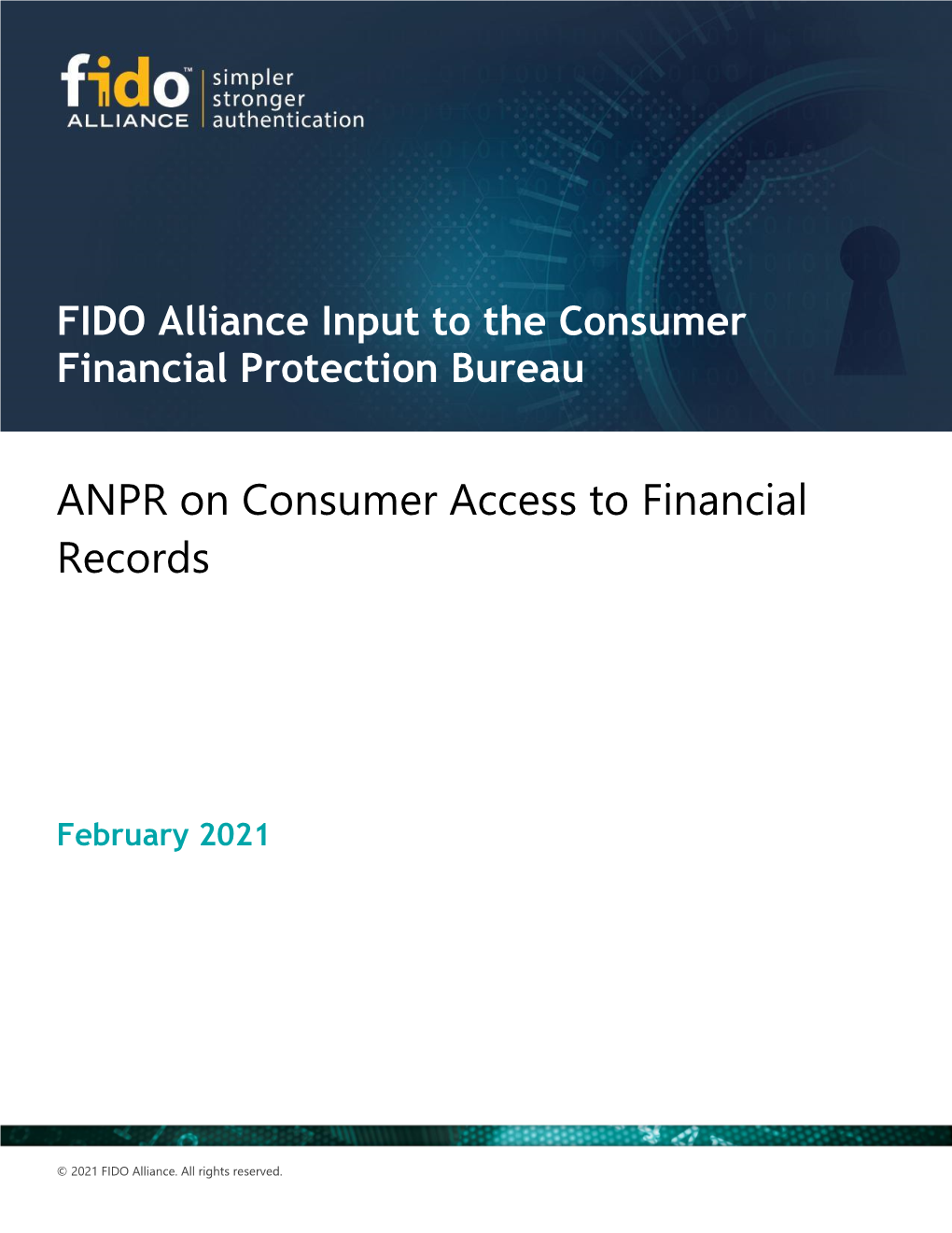 ANPR on Consumer Access to Financial Records