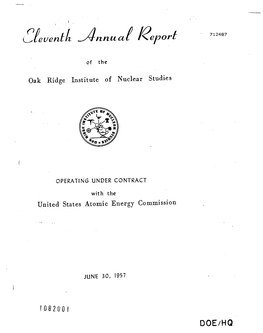 United States Atomic Energy Commission I