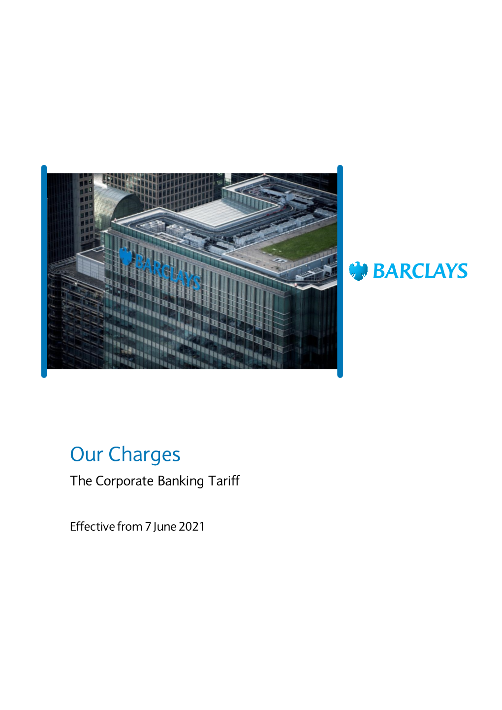 Corporate Banking Tariff