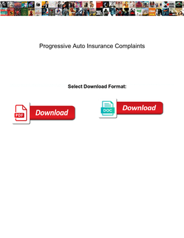 Progressive Auto Insurance Complaints