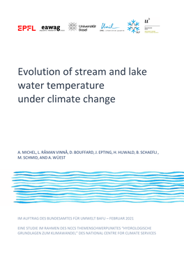 Evolution of Stream and Lake Water Temperature Under Climate Change