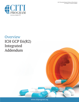 Overview ICH GCP E6(R2) Integrated Addendum