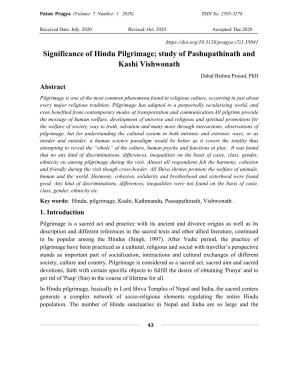 Significance of Hindu Pilgrimage