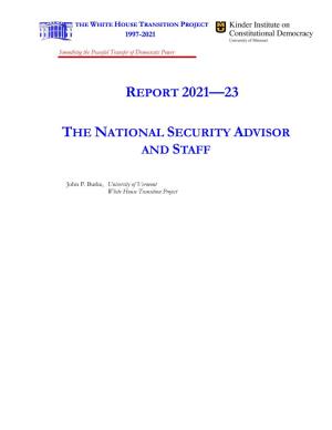 National Security Advisor and Staff