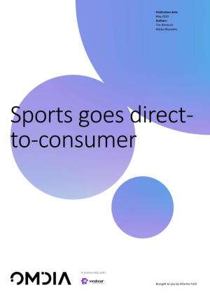 Sports Goes Direct-To-Consumer 1