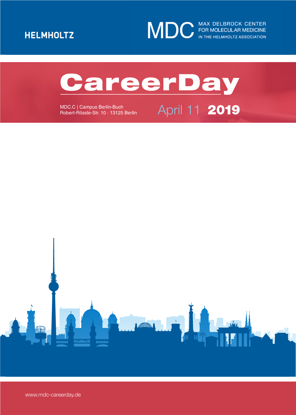 Program of the MDC Career Day 2019 (PDF, 4.26