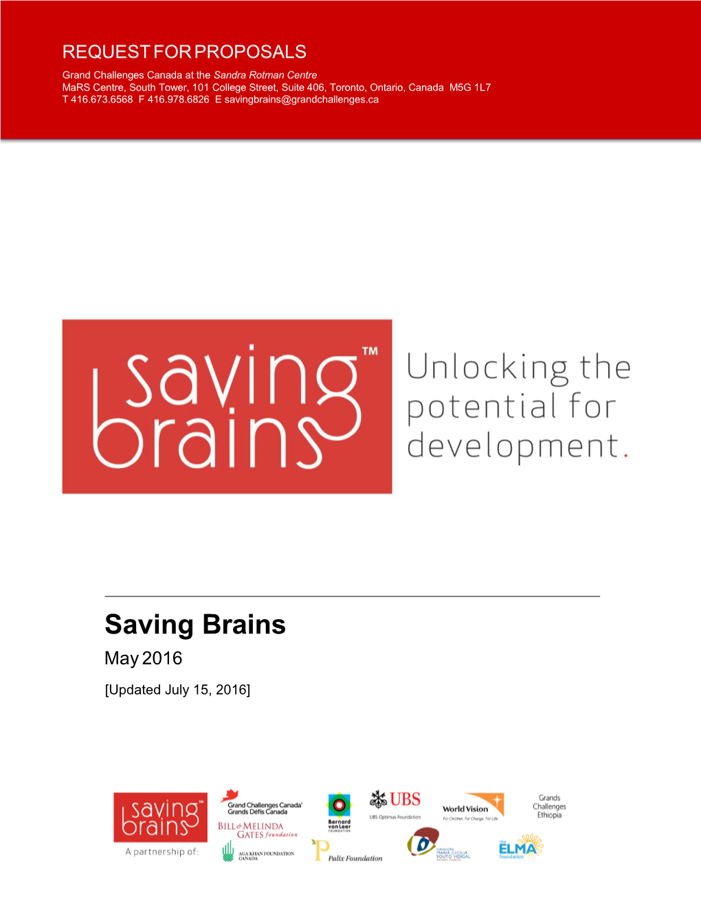 Saving Brains May 2016