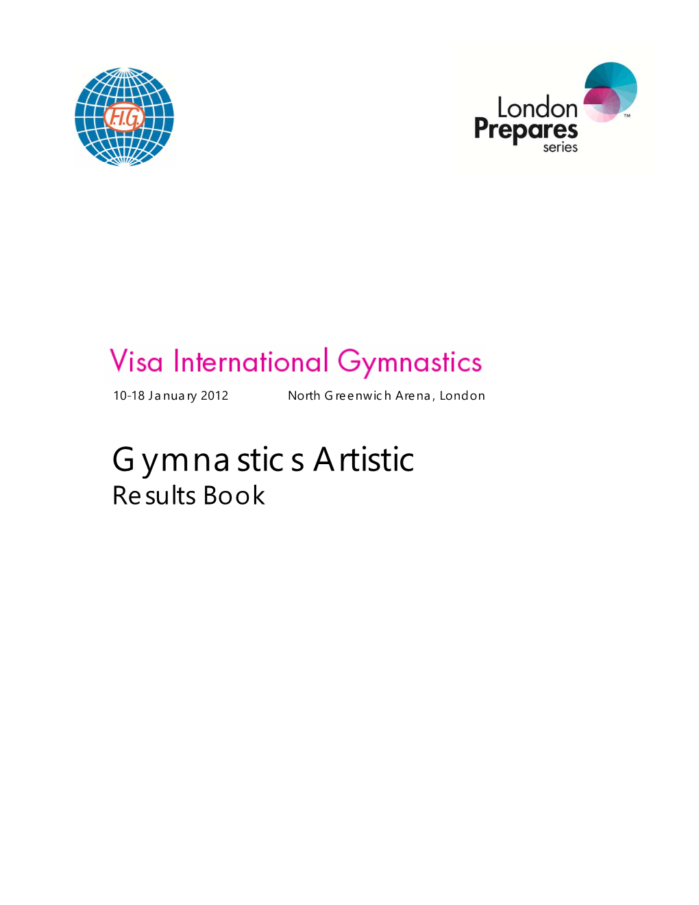 Gymnastics Artistic Results Book Gymnastics Artistic Gymnastique Artistique