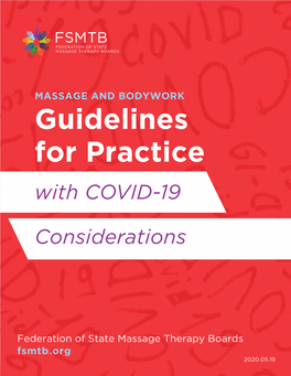 Guidelines for Practice with Covid-19 Considerations • 1 Fsmtb Mission Statement