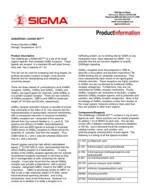 Product Information Sheet