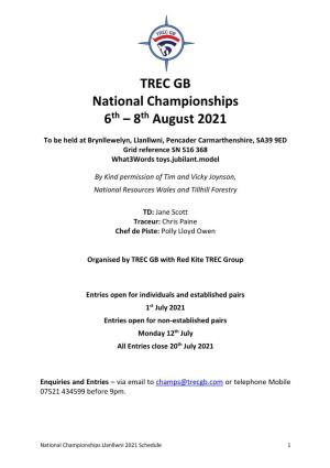 National Championships Llanllwni 2021 Schedule 1 Llanllwni Mountain, Carmarthenshire