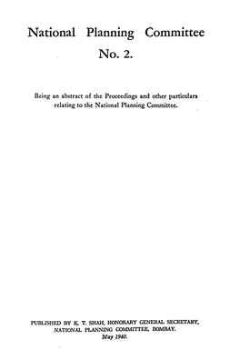 National Planning Committee No.2