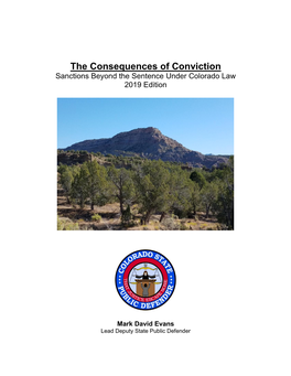 The Consequences of Conviction Sanctions Beyond the Sentence Under Colorado Law 2019 Edition