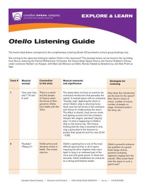 Otello Listening Guide