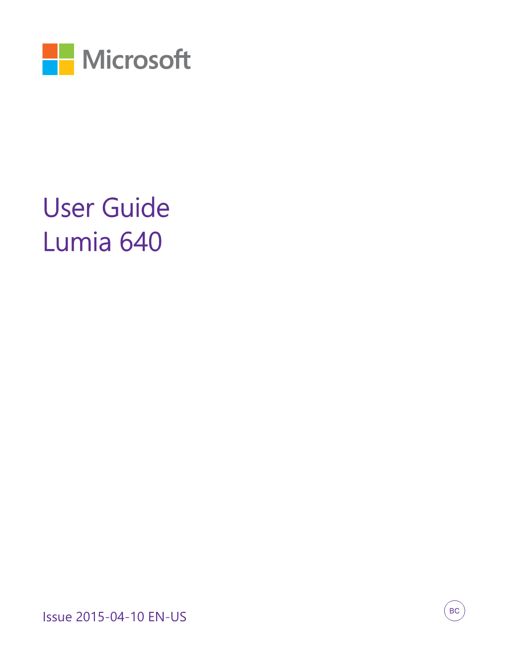 Lumia 640 User Guide