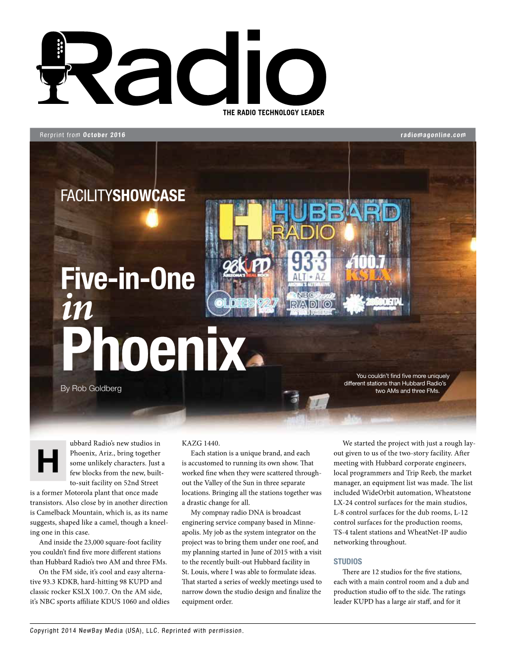 Five-In-One the RADIO TECHNOLOGY LEADER In