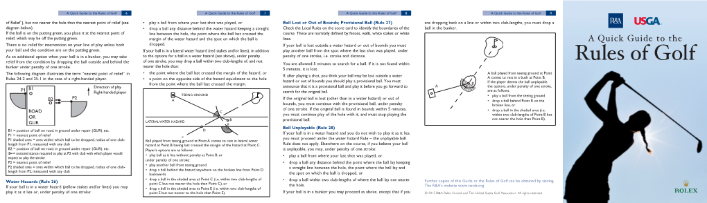 A Quick Guide to the Rules of Golf Download