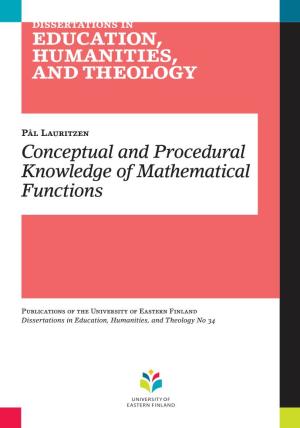 Conceptual and Procedural Knowledge of Mathematical Functions