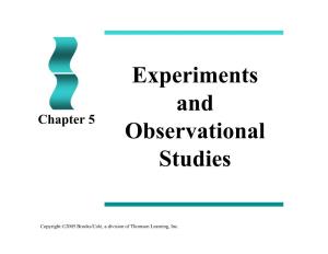 PP Chapter 05 Experiments and Observational Studies-Revised