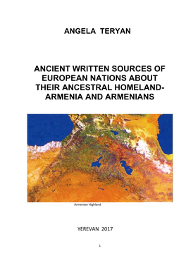 Ancient Written Sources of European Nations About Their Ancestral Homeland