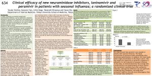 Clinical Efficacy of New Neuraminidase Inhibitors, Laninamivir And