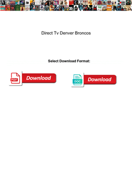 Direct Tv Denver Broncos