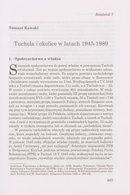 Tuchola I Okolice W Latach 1945-1989