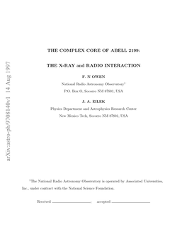 The Complex Core of Abell 2199: the X-Ray and Radio Interaction