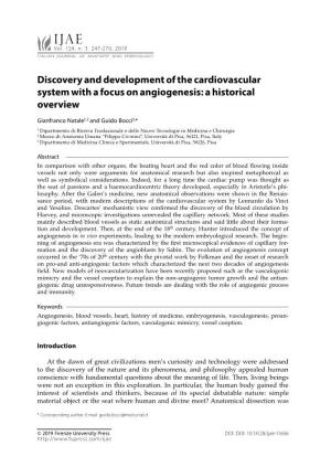 Discovery and Development of the Cardiovascular System with a Focus on Angiogenesis: a Historical Overview