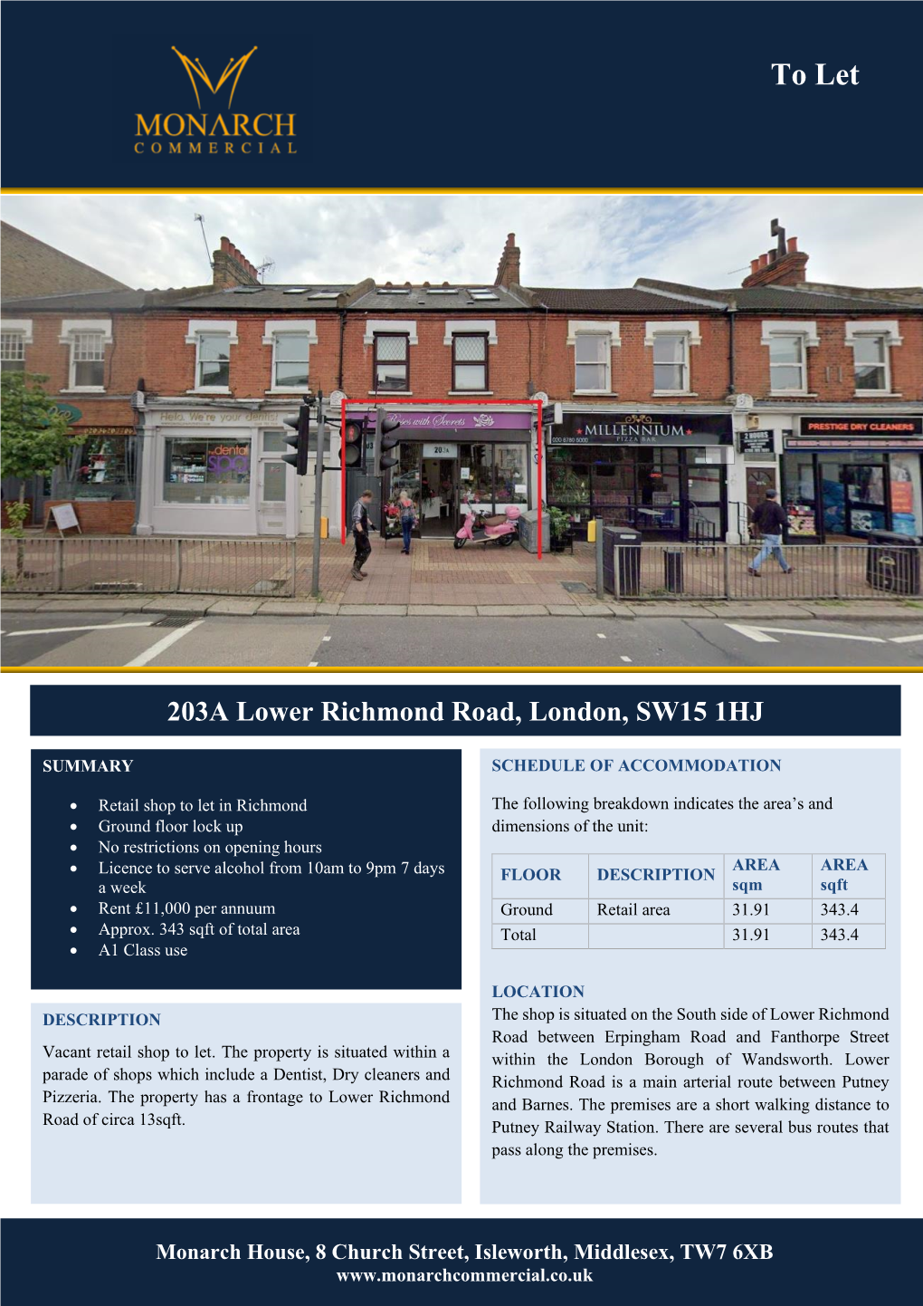 203A Lower Richmond Road, London, SW15 1HJ