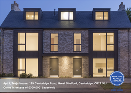 Apt 1, Teeja House, 129 Cambridge Road, Great Shelford, Cambridge, CB22 5JJ