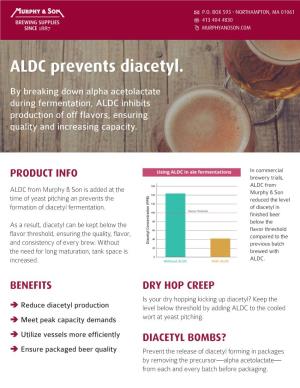 ALDC Prevents Diacetyl