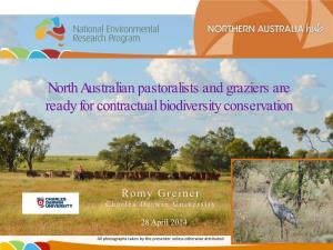 North Australian Pastoralists and Graziers Are Ready for Contractual Biodiversity Conservation