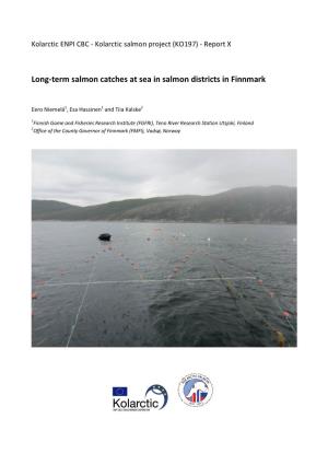 Long-Term Salmon Catches in Finnmark