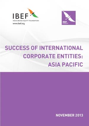 Success of International Corporate Entities: Asia Pacific 6